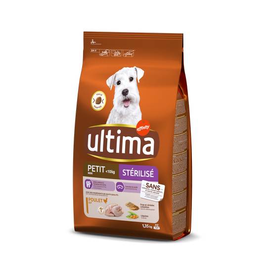 Ultima - Croquettes pour petits chiens stérilisés