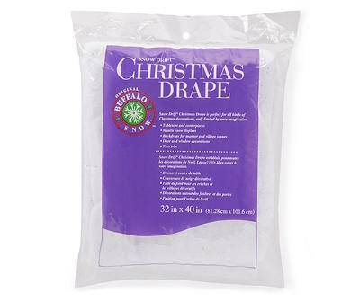 Snow Drift Christmas Drape, (32" x 40")