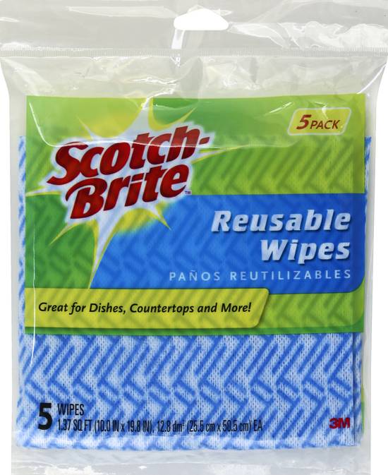Scotch-brite Reusable Wipes - 5ct : Target