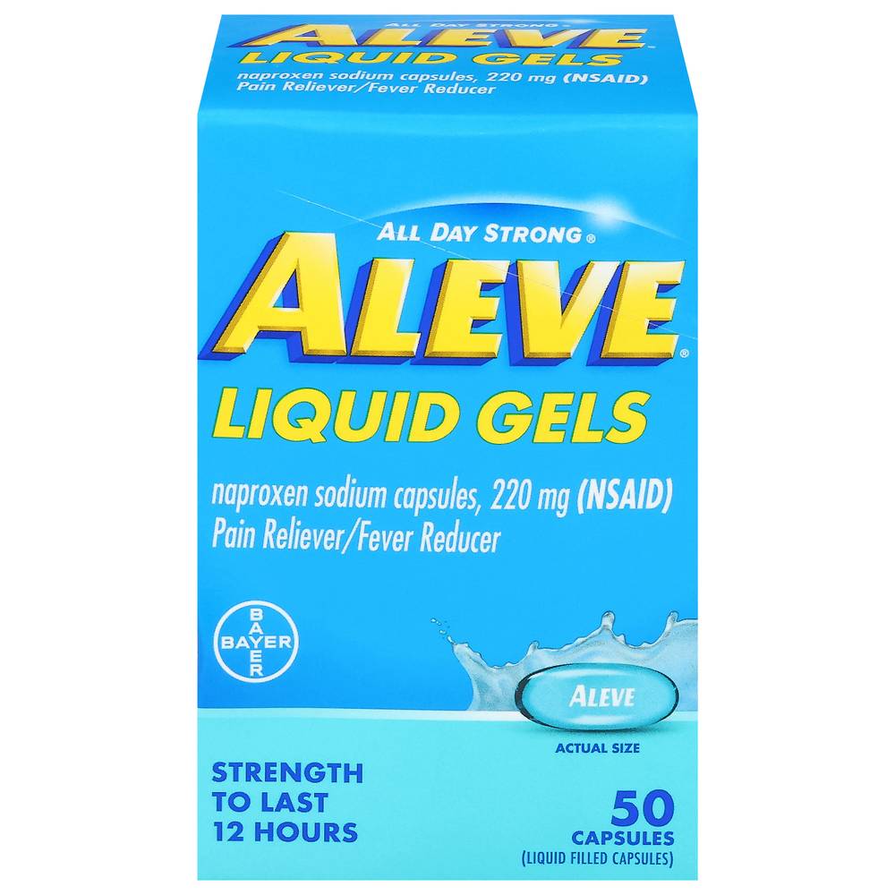 Aleve All Day Strong 220 mg Pain Reliever/Fever Reducer Capsules (50 ct)