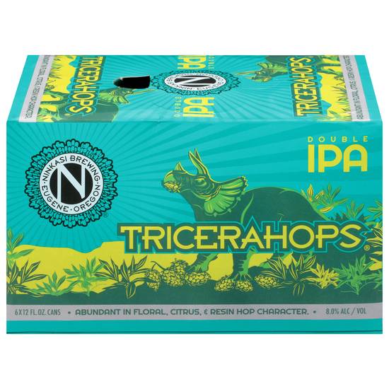 Ninkasi Brewing Company Tricerahops Domestic Double Ipa Beer (6 ct, 12 fl oz)