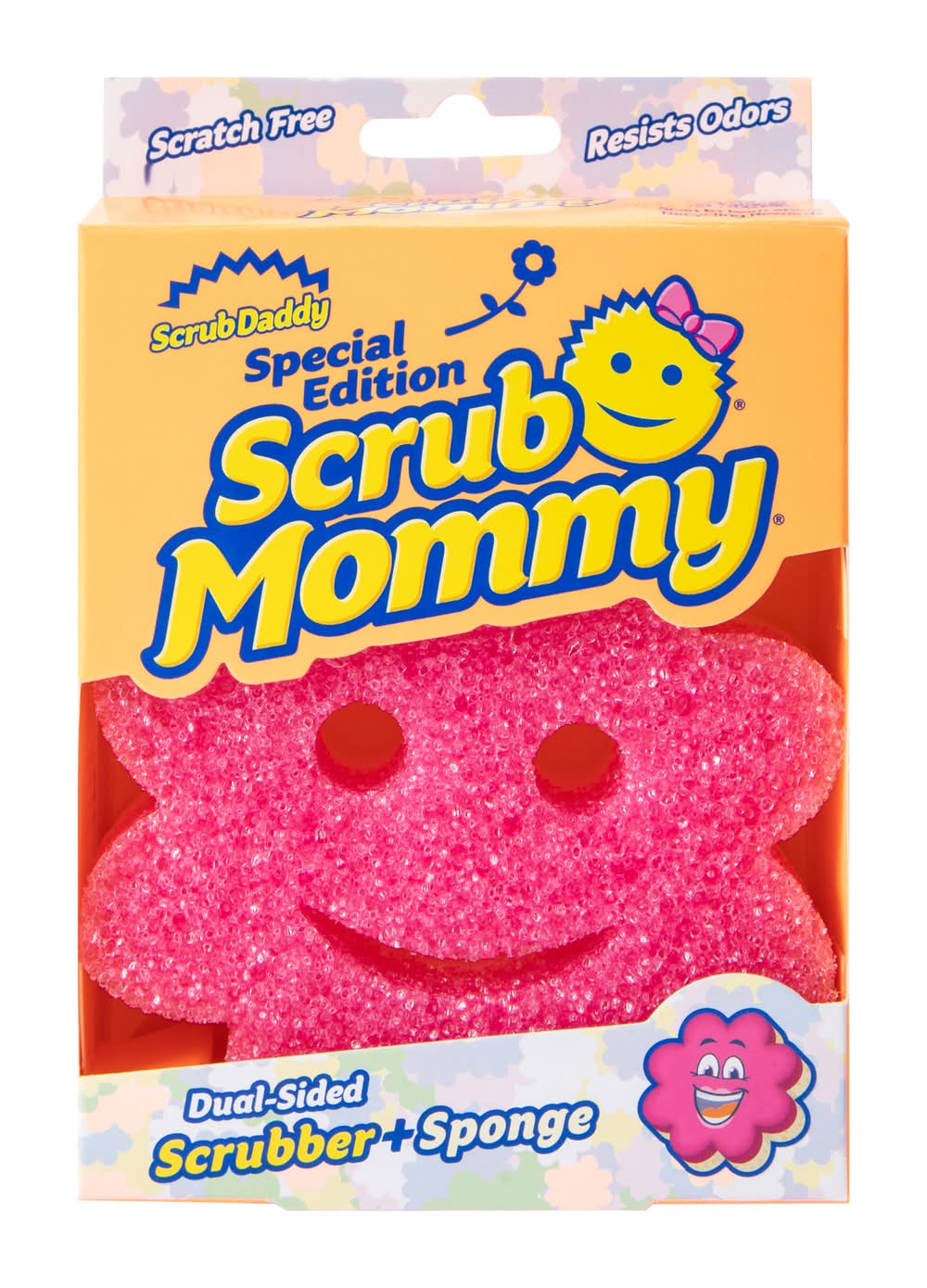 Scrub Mommy® Special Edition Dual-Sided Scrubber + Sponge Pink