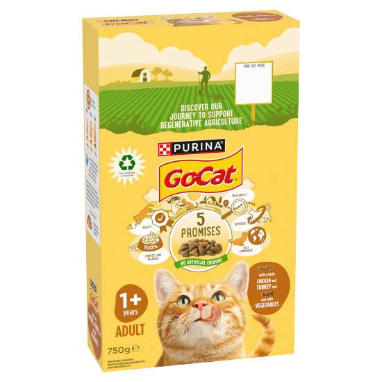 Go-Cat Chicken & Turkey Mix With Vegetables Adult Cat Food