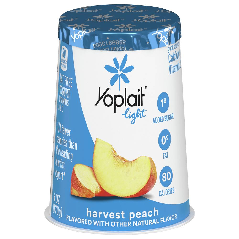 Yoplait Light Harvest Peach Yogurt (6 oz)