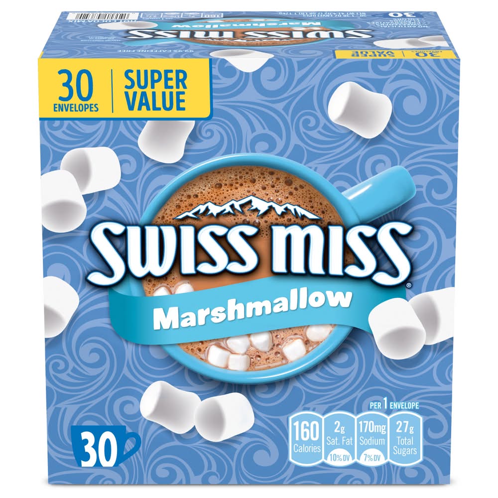 Swiss Miss Marshmallow Hot Cocoa Mix (41.4 oz, 30 ct)