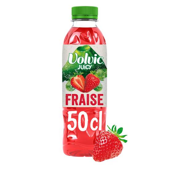 Volvic - Juicy boisson à l'eau aromatisée à la fraise (500 ml)