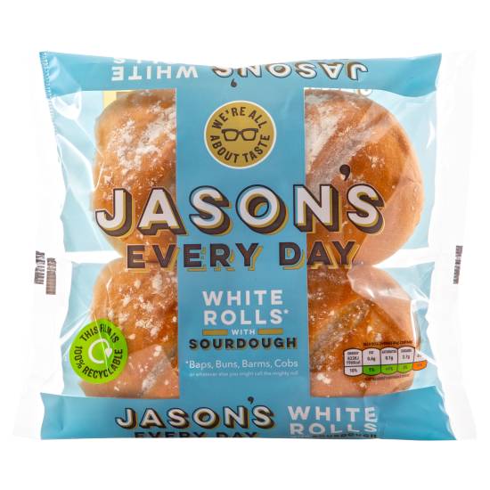 Jasons Everyday White Rolls With Sourdough