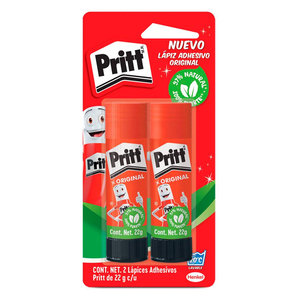 Pritt lápiz adhesivo (blister 2 x 22 g)