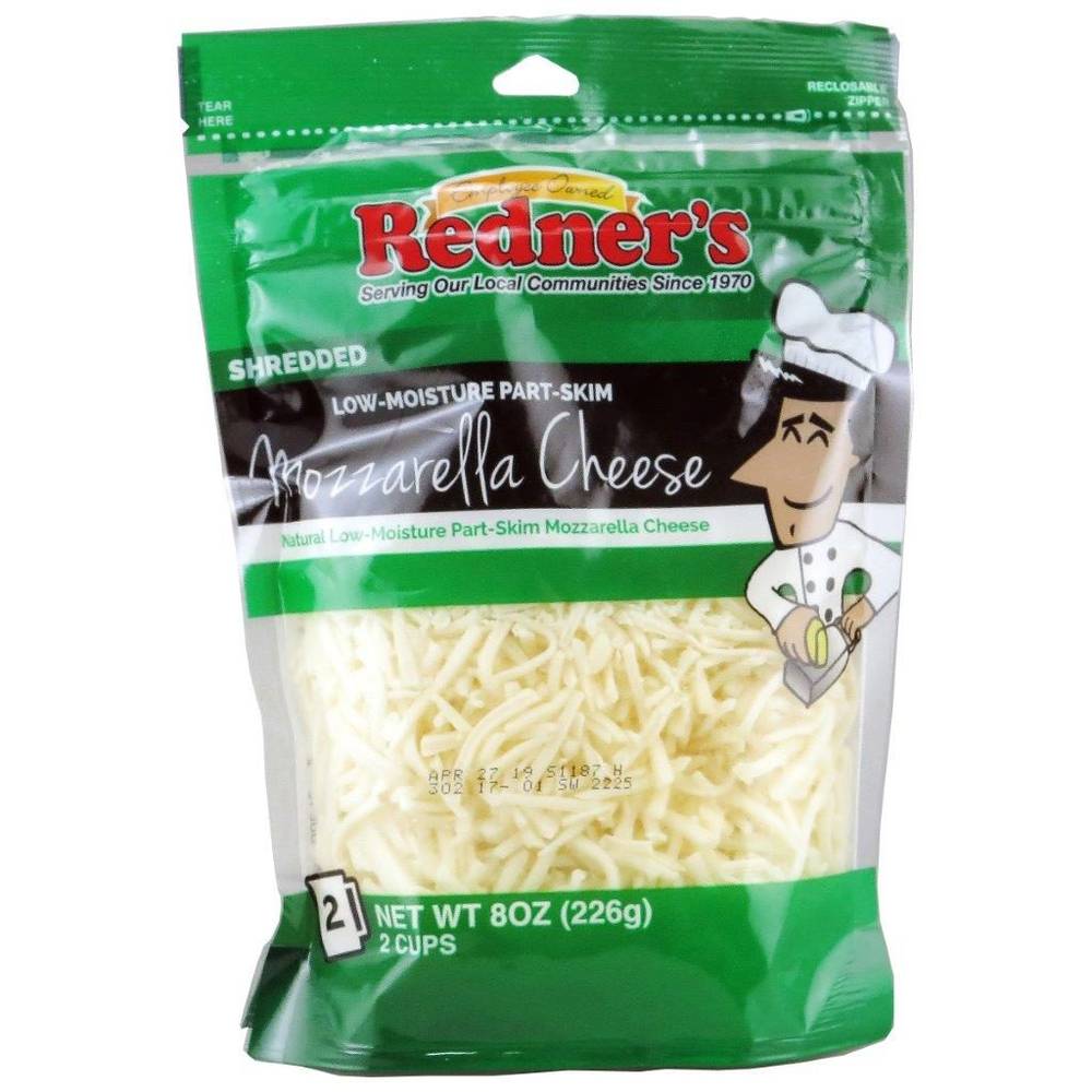 Redner's Low-Moisture Part-Skim Shredded Mozzarella Cheese