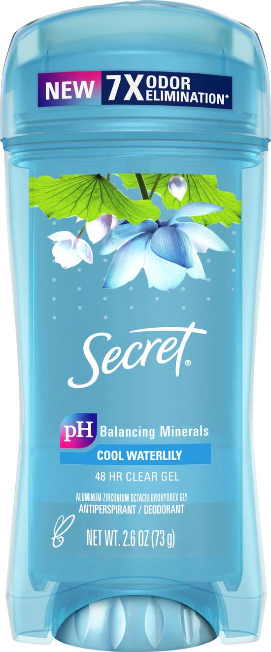 Secret Waterlily Clear Gel 48hr Antiperspirant (2.6 oz)