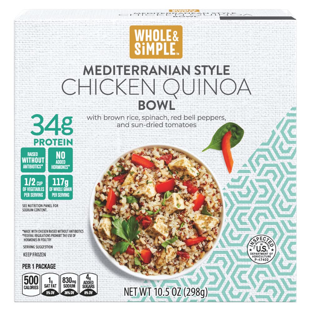 Whole & Simple Mediterranean Chicken Quinoa Bowl (10.05 oz)