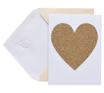 Carlton Cards Gold Heart Blank Cards With Envelopes (10 ct)