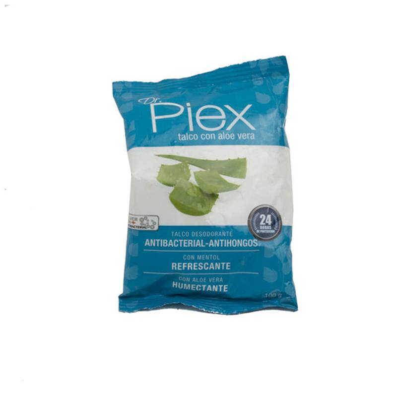 Dr. piex talco antibacterial aloe vera (bolsa 100 g)