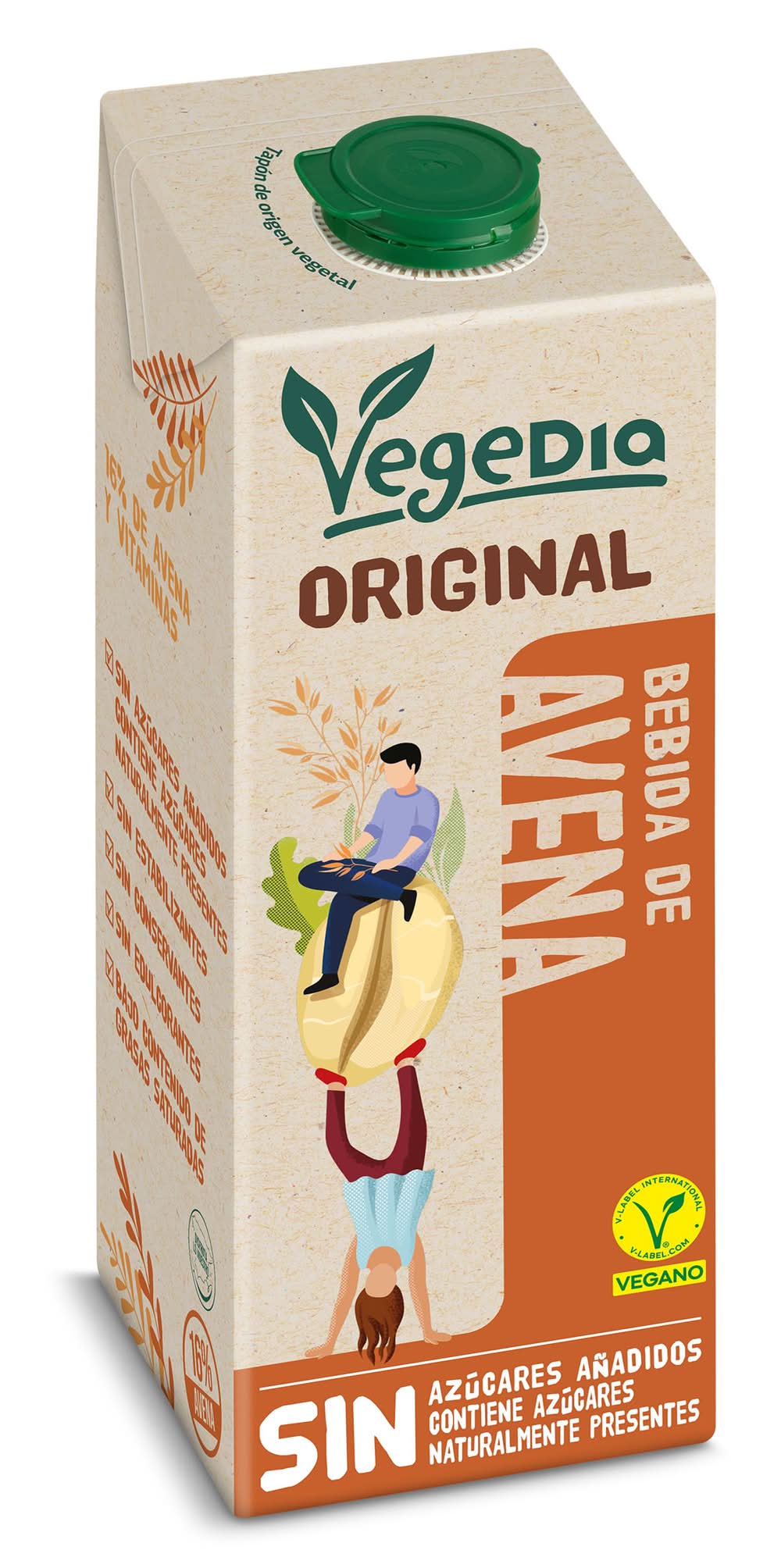 Bebida De Avena Vegedia Brik 1 L