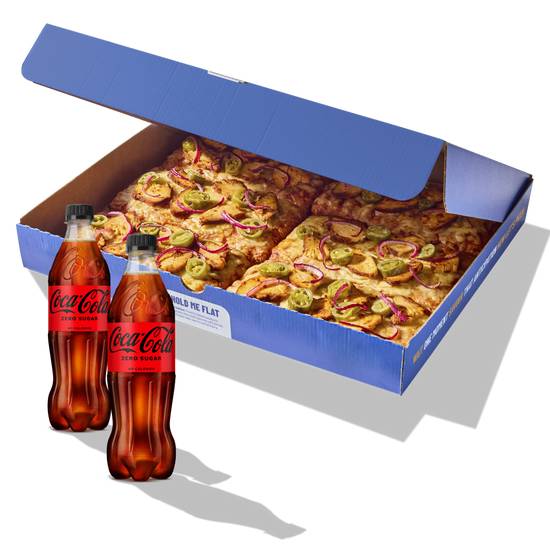 6 Slice Pizza and Coke Bundle (with topp