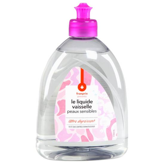 Liquide vaisselle peaux sensibles franprix 500ml