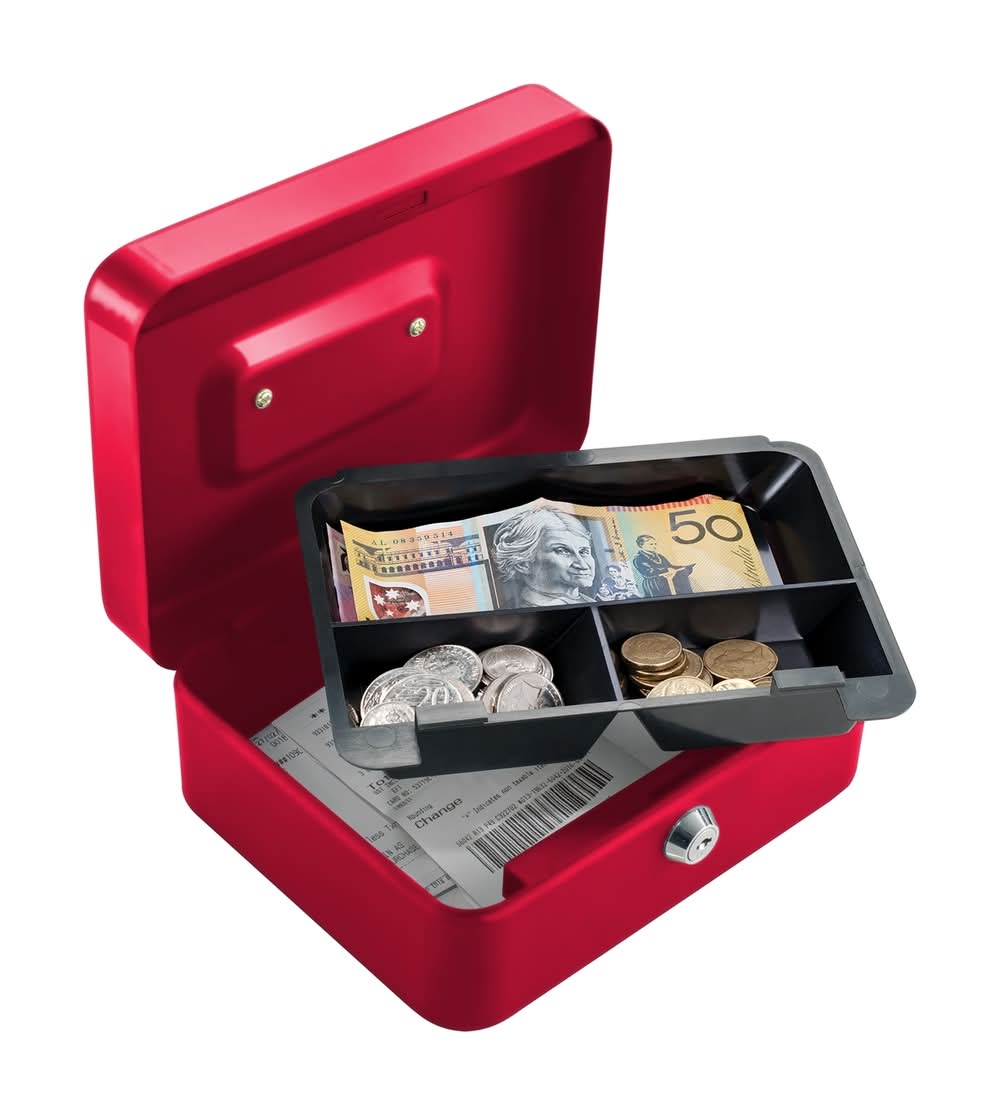 Syneco 200mm Assorted Colours Cash Box
