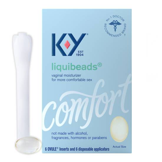 K-Y Liquibeads Vaginal Moisturizer, 6CT