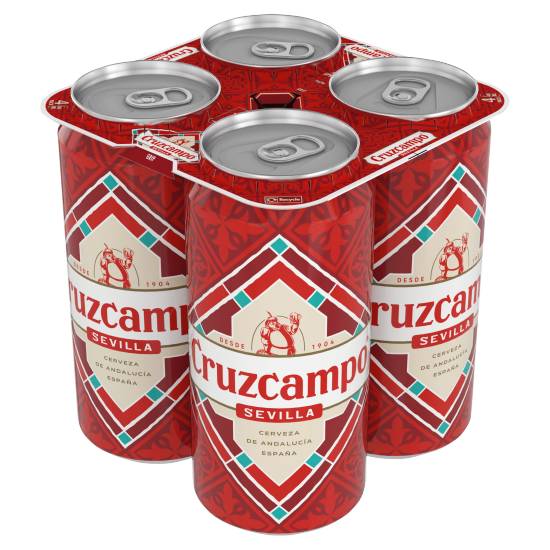 Cruzcampo Sevilla Lager Beer (4 x 440ml)