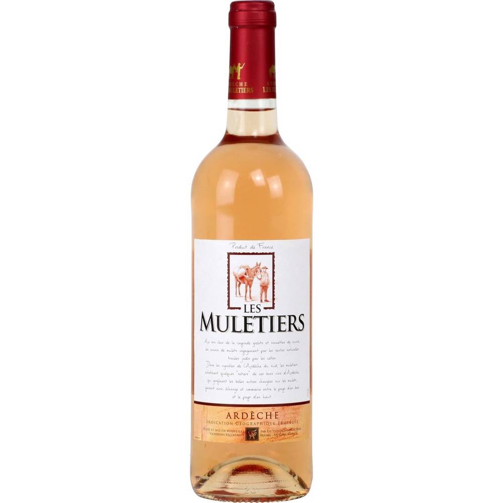 Vignerons Ardechois - Vin rosé muletiers domestique (750 ml)