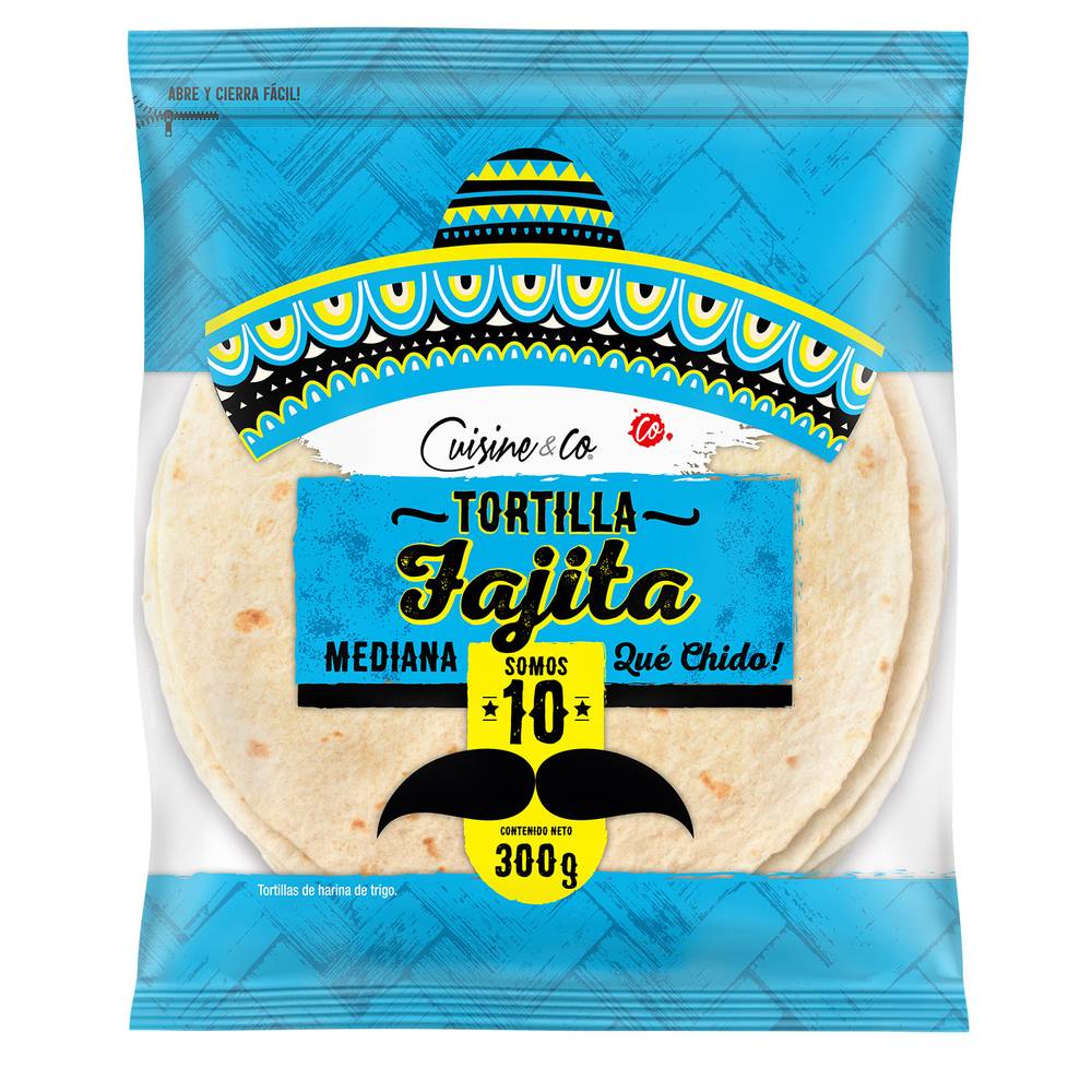 Cuisine & co tortilla fajita (bolsa 10 u)