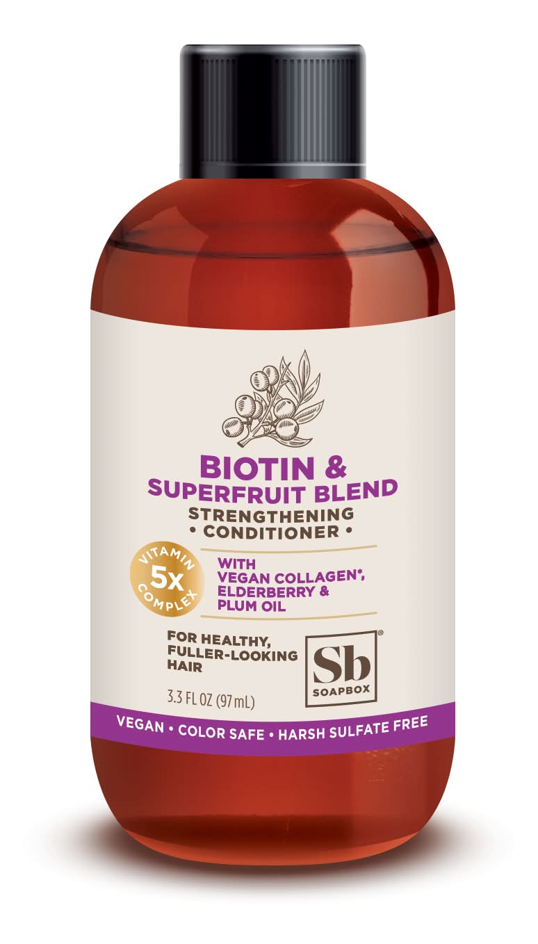 Soapbox Biotin & Superfruit Blend Strengthening Conditioner (3.3 fl oz)