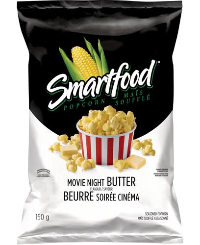 Smartfood maïs soufflé aromatisé - flavored popcorn (beurre soirée cinéma)