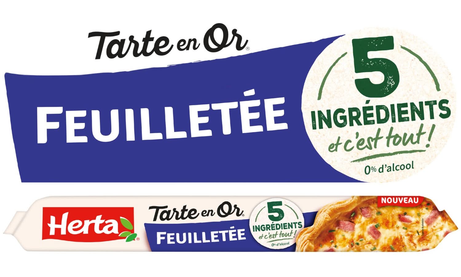 Herta - Pâte feuilletée tarte en or (230g)
