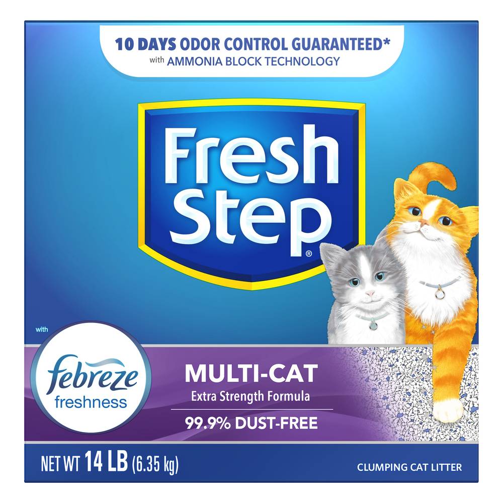 Fresh Step Multi-Cat Clumping Cat Litter (14 lbs)