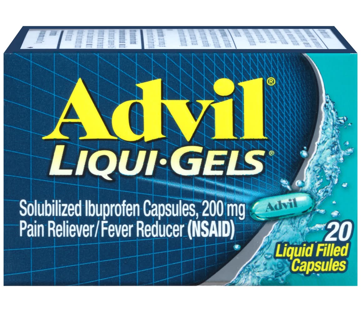 Advil Liqui-Gels Minis Solubilized Ibuprofen Capsules 200 mg (20 ct)