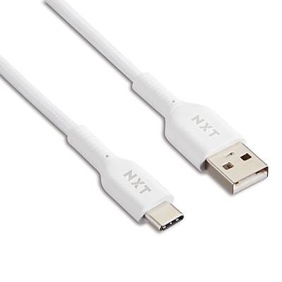 Nxt Technologies Braided Usb-C To Usb-A Cable (white)