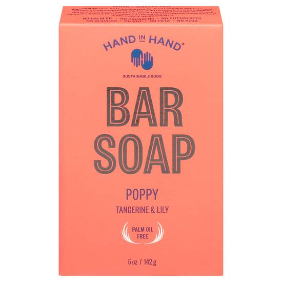 Hand in Hand Poppy Tangerine & Lily Bar Soap