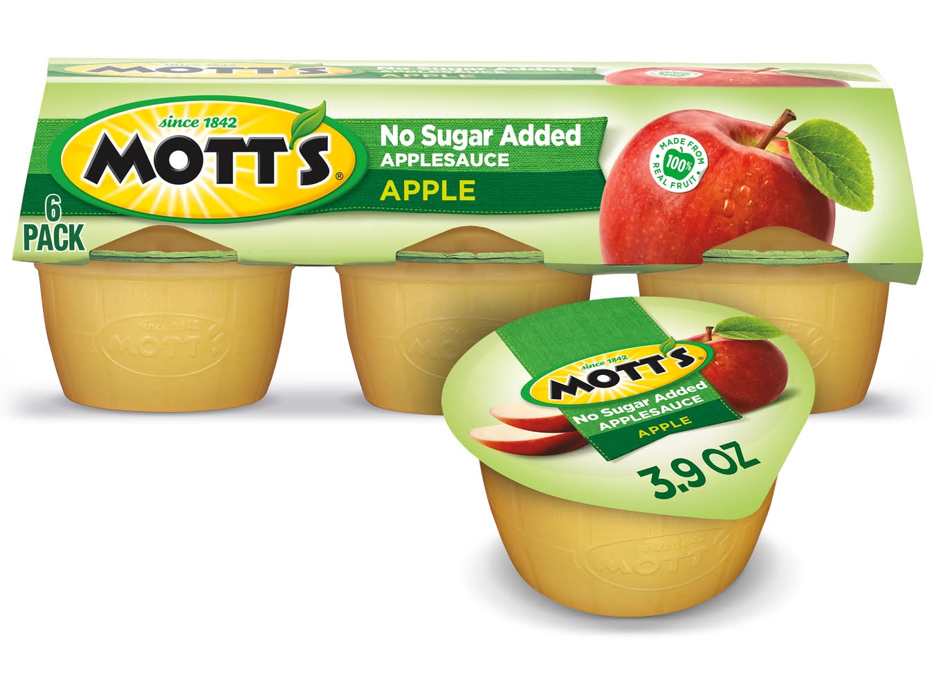 Mott's Unsweetened Applesauce (3.9 oz, 6 ct)