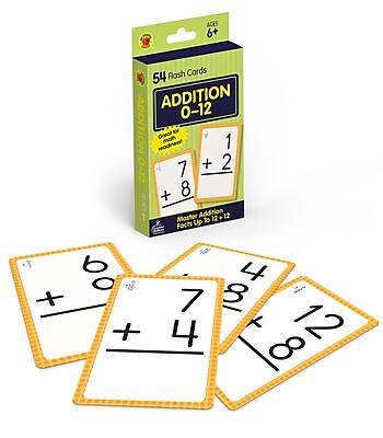 Brighter Child Carson Dellosa Addition 0 To 12 Flash Cards (6 y +) (54 ct)