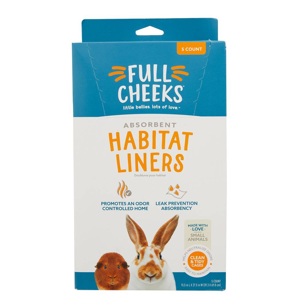 Full Cheeks Small Pet Absorbent Habitat Liners