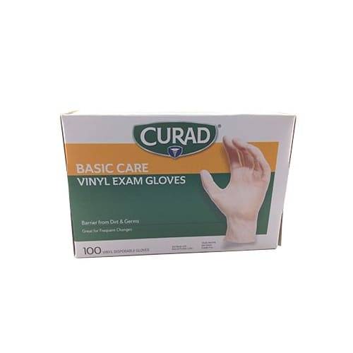 Curad Basic Care Vinyl Exam Gloves (100 ct)
