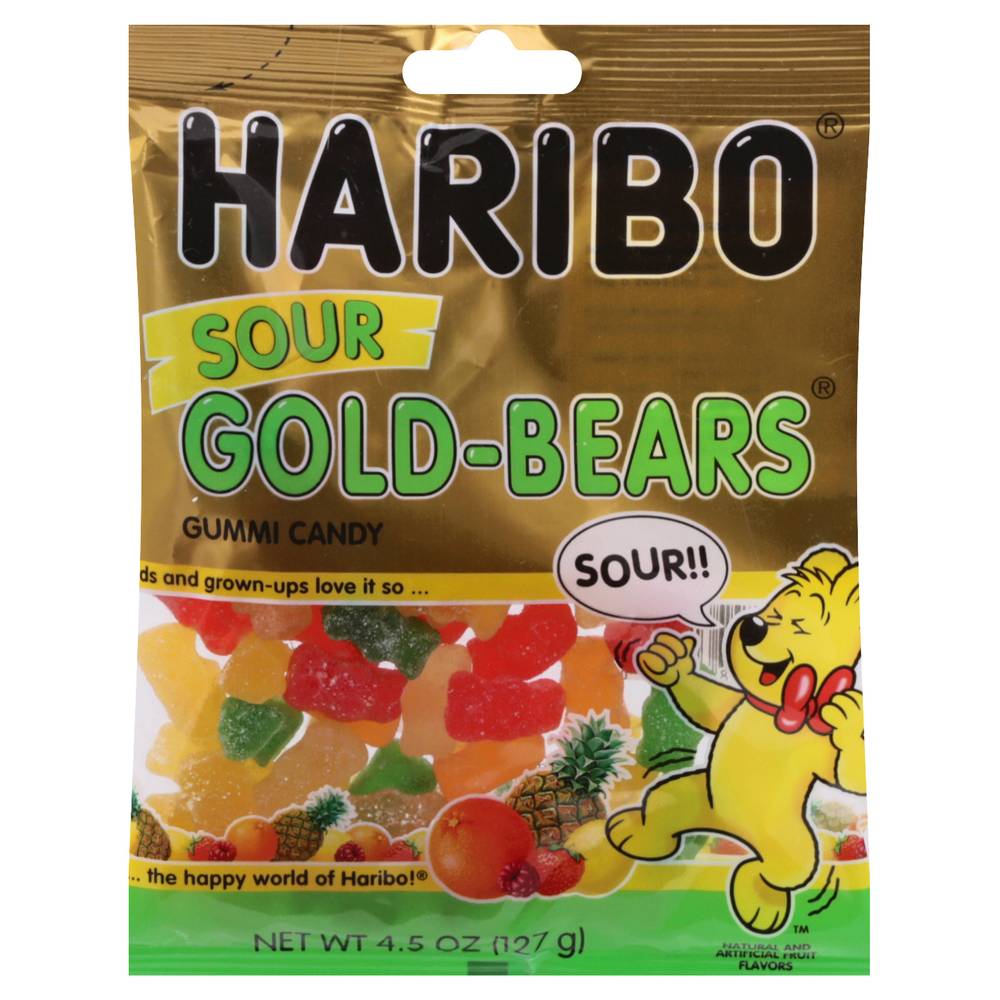 Haribo Gold Bears Sour Gummi Candy (4.5 oz)