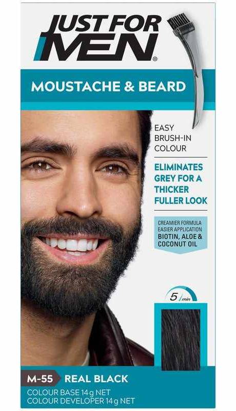 Just For Men Moustache & Beard Haircolour Real Black