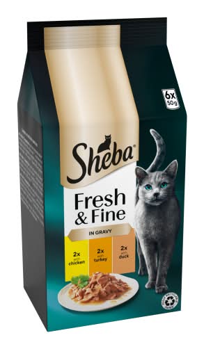 Sheba Fresh & Fine Adult Wet Cat Food (6 pack)