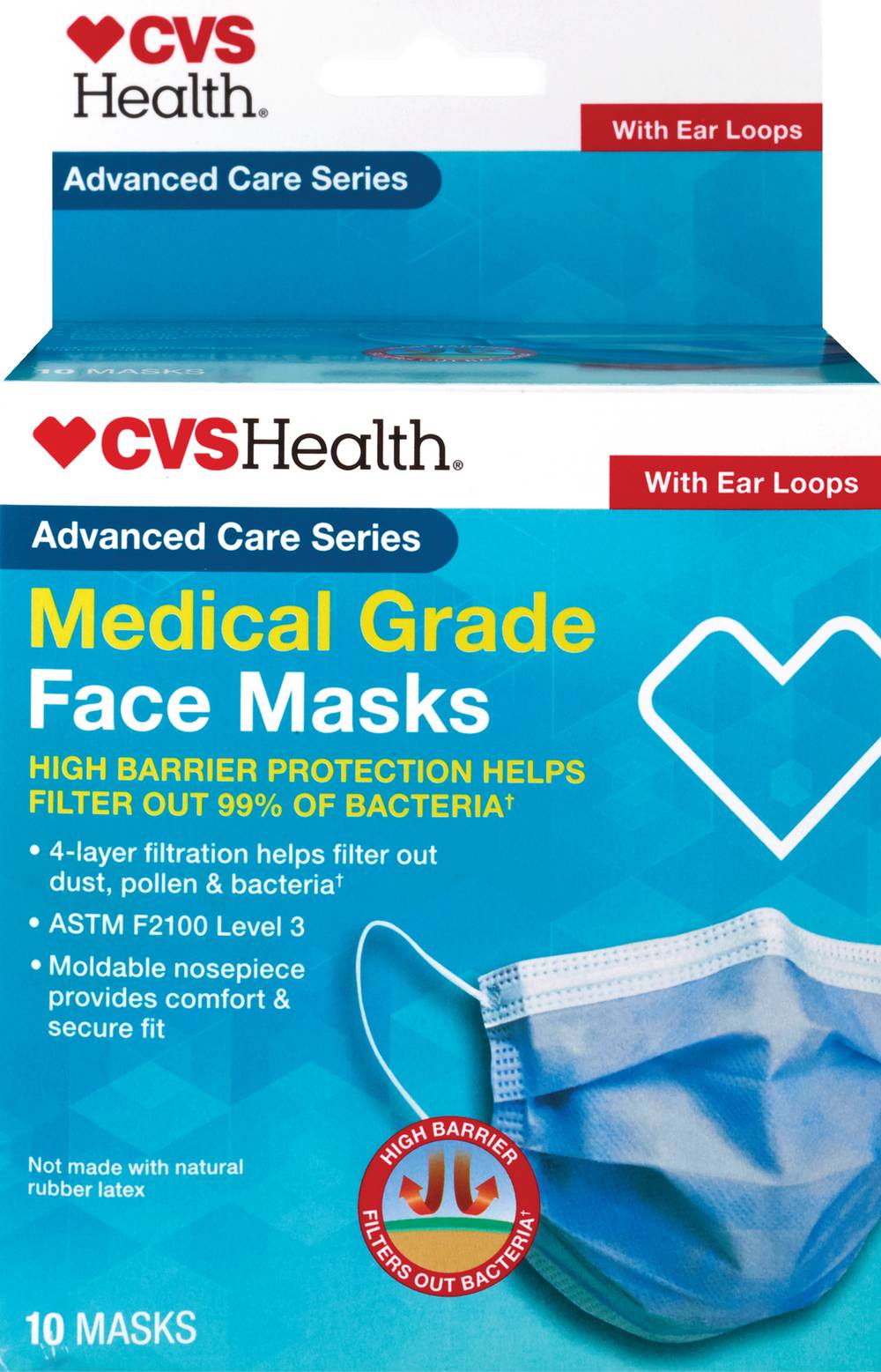 Cvs Health Advanced Care Medical Grade Face Masks (72 ct)