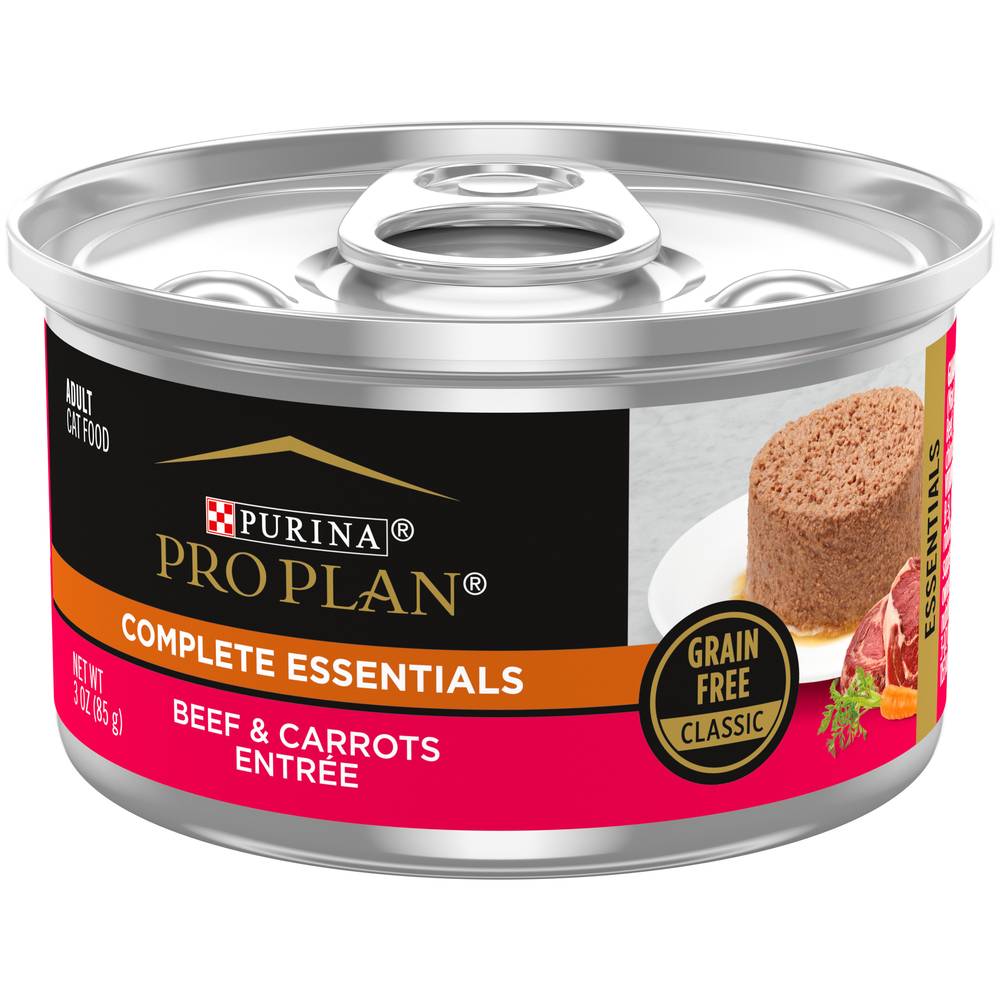 Purina Pro Plan Complete Essentials Beef & Carrots Entree, Cat Food