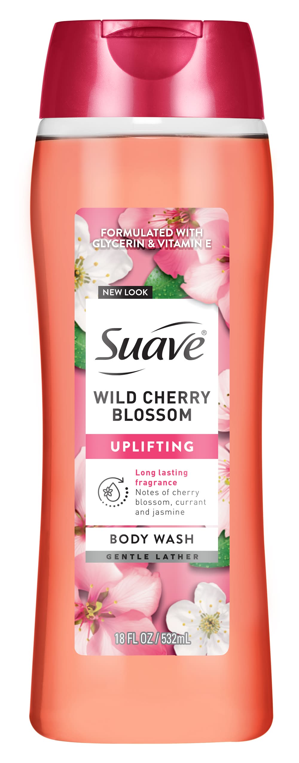 Suave Uplifting Body Wash, Wild Cherry Blossom (18 fl oz)