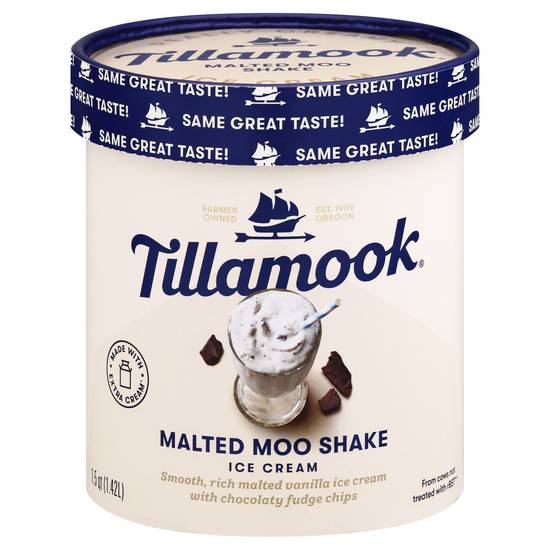 Tillamook Malted Moo Shake Ice Cream (1.5 quarts)