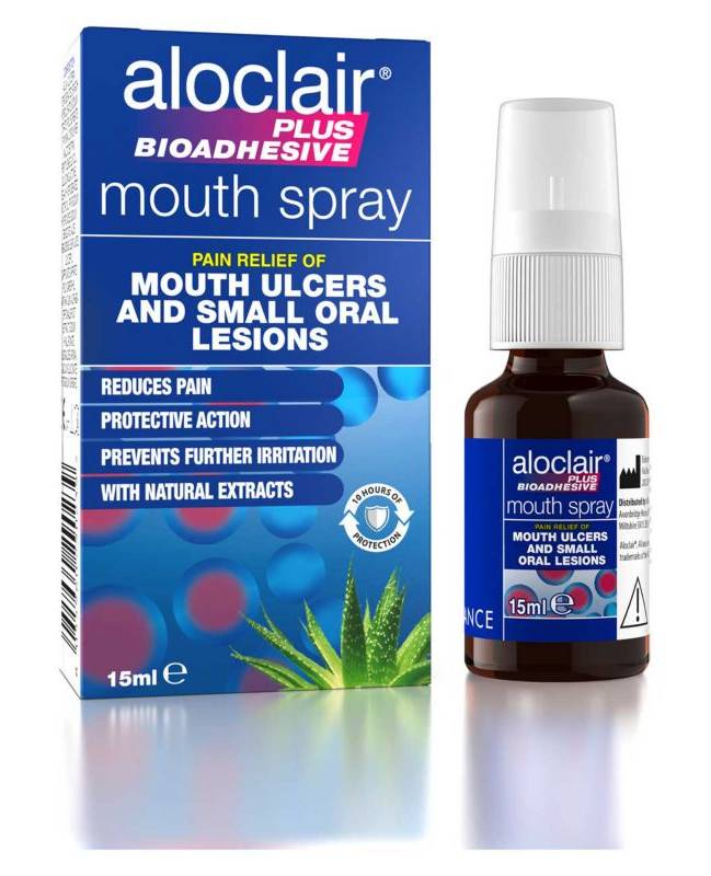 Aloclair Plus Bioadhesive Mouth Ulcer Spray (15ml)