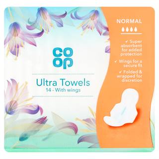 Co-op 14 Ultra Towels with Wings Normal