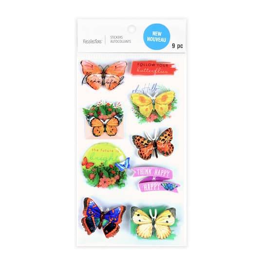 Butterfly Stickers By Recollections