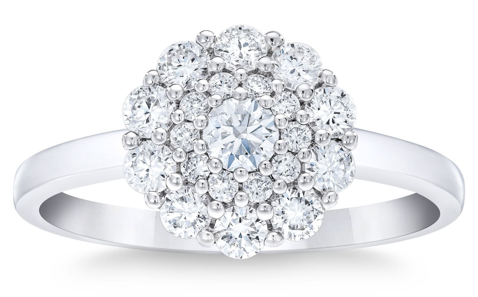 Bague À Diamants Ronds Taille Brillant (0.70 Ct), Grandeur 7 / Round Brilliant Diamond Ring (0.70 Ctw), Size 7