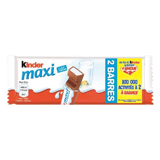 Chocolat maxi Kinder 42g