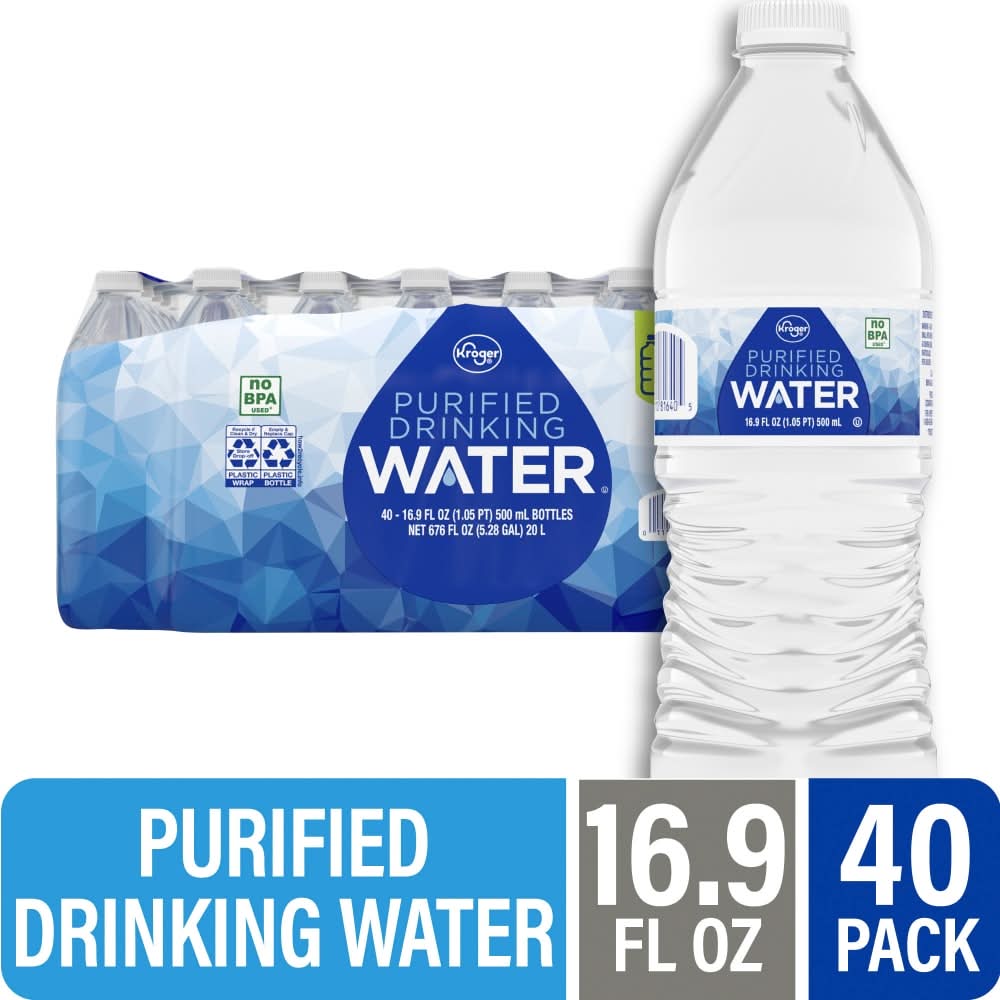 Kroger Purified Drinking Water (40 x 16.9 fl oz)