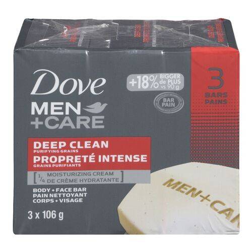 Dove Men + Care Deep Clean Bar (3 x 33.33 g)